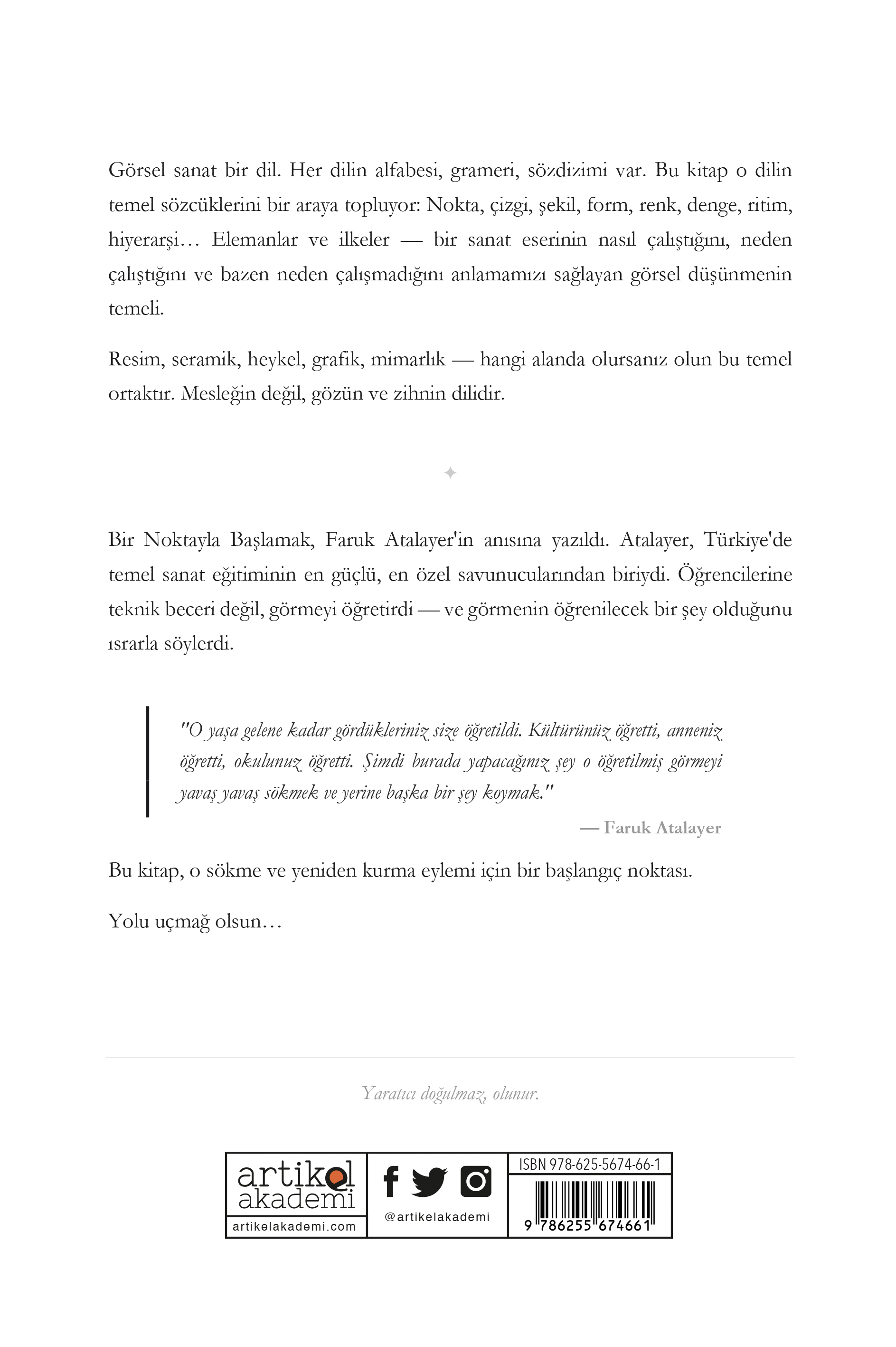 BİR NOKTAYLA BAŞLAMAK