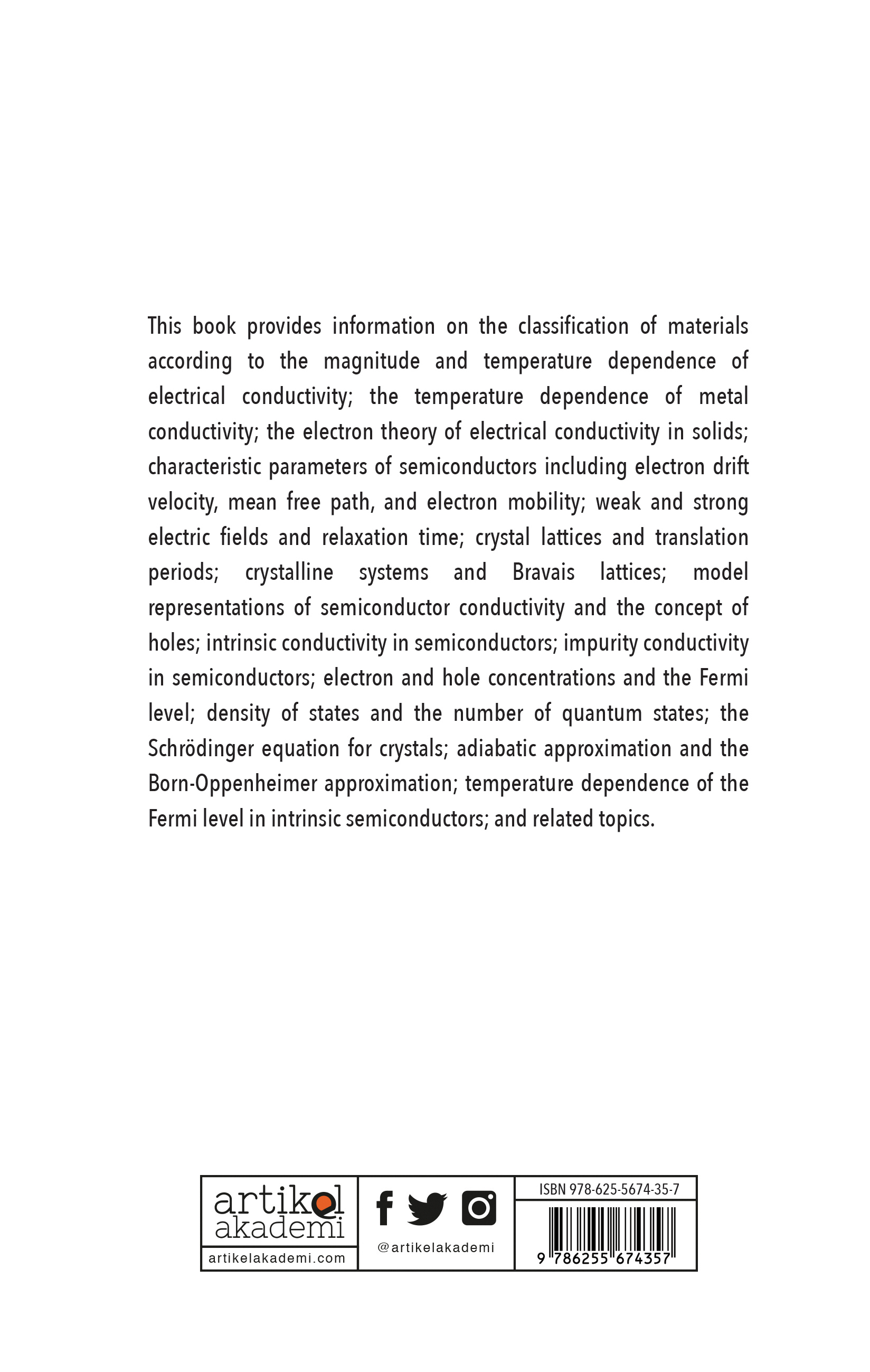 FUNDAMENTALS OF THE ELECTRON THEORY OF SEMICONDUCTORS