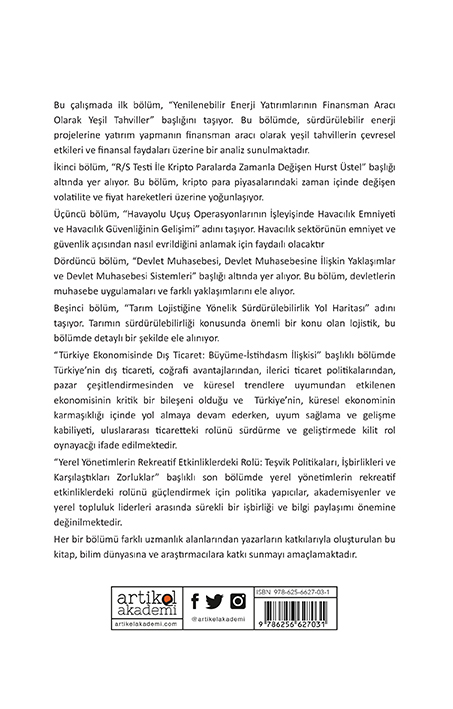 İktisadi i ve İdari Bilimler Alanında Akademik Çalışmalar - II (2023/2)
