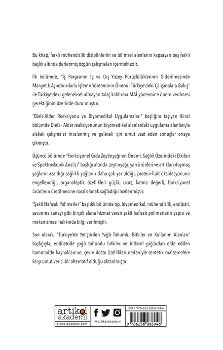 MÜHENDİSLİK ALANINDA YENİLİKÇİ ÇALIŞMALAR - I (2023/1)