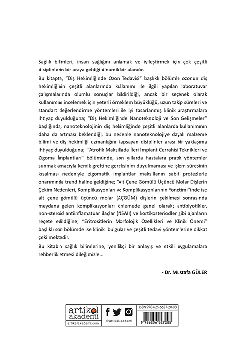 SAĞLIK BİLİMLERİ ALANINDA AKADEMİK ÇALIŞMALAR - I (2024 /1)