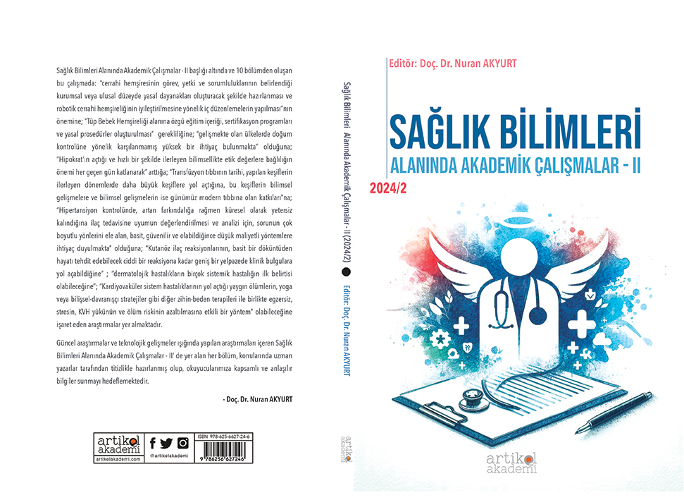 Sağlık Bilimleri Alanında Akademik Çalışmalar - I (2024/1)