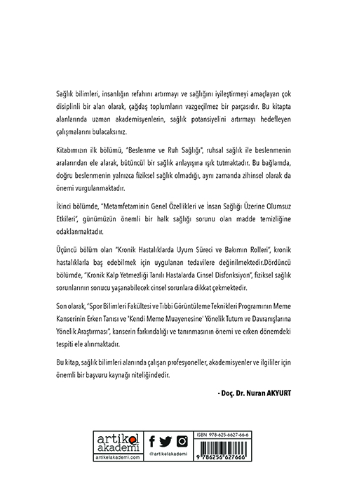 SAĞLIK BİLİMLERİ ALANINDA AKADEMİK ÇALIŞMALAR - IV (2024 /4)