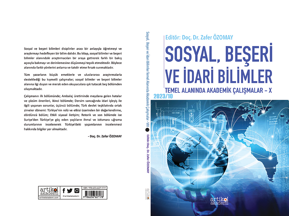 Sosyal, Beşeri ve İdari Bilimler Temel Alanında Akademik Çalışmalar -X (2023/10)