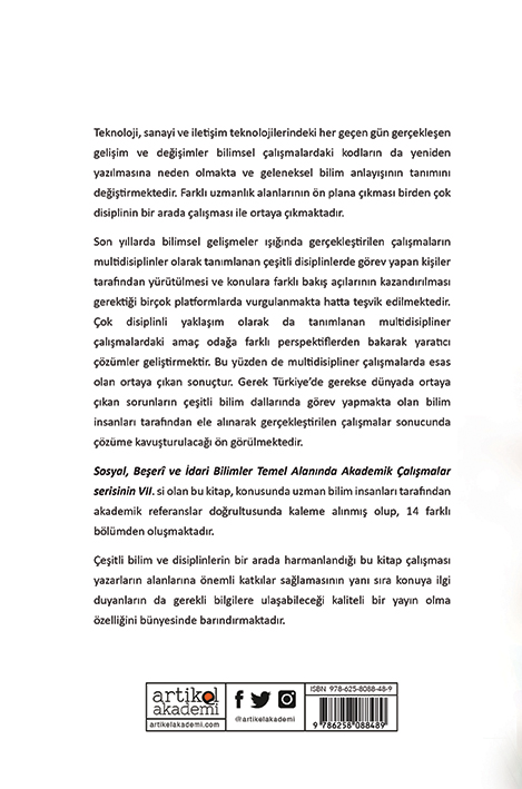 Sosyal, Beşeri ve İdari Bilimler Temel Alanında Akademik Çalışmalar - VII