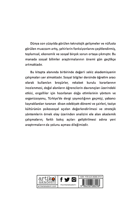 Sosyal, Beşeri ve İdari Bilimler Temel Alanında Akademik Çalışmalar - V