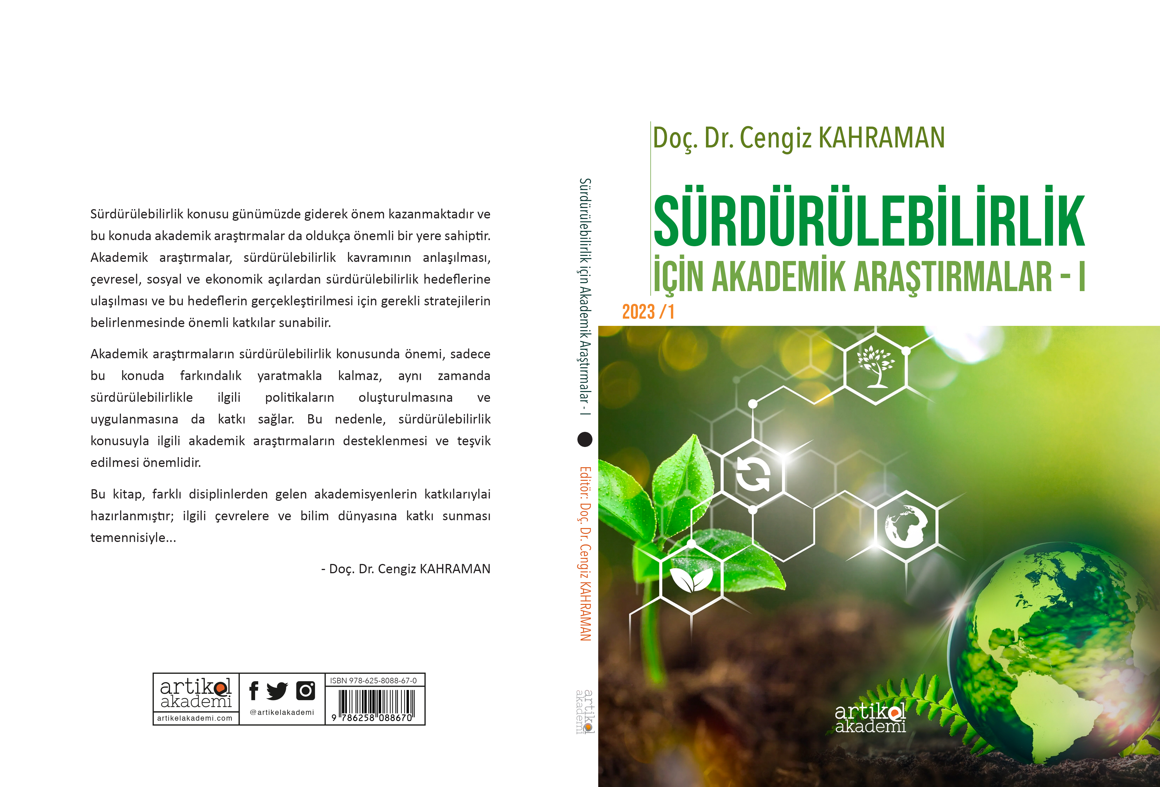 Sürdürülebilirlik İçin Akademik Araştırmalar - I /2023-1