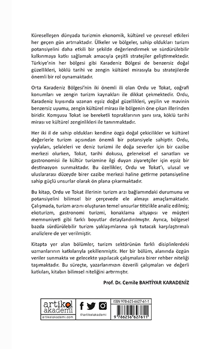 Ordu ve Tokat İllei Turizm Arzı