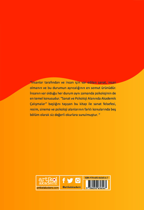 SANAT VE PSİKOLOJİ ALANINDA AKADEMİK ÇALIŞMALAR